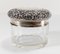 Vaso da trucco in argento sterling e cristallo dei primi del XX secolo di Unger Brothers, Immagine 4