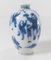 Botella de rapé china azul y blanca del siglo XVIII, marca Yongzheng, Imagen 2