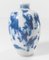 Botella de rapé china azul y blanca del siglo XVIII, marca Yongzheng, Imagen 3
