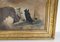 Tres caballos en un pozo, década de 1800, óleo sobre lienzo, enmarcado, Imagen 5