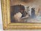 Tres caballos en un pozo, década de 1800, óleo sobre lienzo, enmarcado, Imagen 6