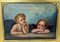 Zwei Engel nach Raphael, 1800er, Gemälde auf Leinwand 2