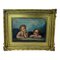 Zwei Engel nach Raphael, 1800er, Gemälde auf Leinwand 1