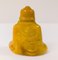 Chinesische geschnitzte gelbe Eigelb-Buddha-Figur, 19. Jh. 5