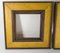 Mid-Century Birdseye Maple and Walnut Square Picture Painting Frames, Set of 2 5