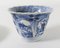 Taza y platillo chino azul y blanco, siglo XIX, Imagen 5