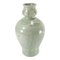 20th Century Korean Celadon Green Glazed Vase with Cranes 1