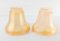 20th Century Aurene Type Glass Lamp Light Shades by Nuart, Set of 2 2