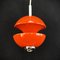 Orange Space Age Deckenlampe von Klaus Hempel für Kaiser Leuchten, 1970er 2