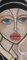 Samantha Millington, Wire Head Dress after Yohji Yamamoto, 2000s, Acrylic & Pastel on Canvas, Image 2
