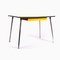 Vintage Yellow Formica Dining Table with Chrome Legs 1
