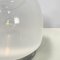 Italian Space Age Round Table Lamp in Metal Opaline and Transparent Glass, 1970s 11