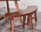 Mesa de comedor escandinava rústica y bancos de pino, años 20. Juego de 3, Imagen 13