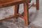 Mesa de comedor escandinava rústica y bancos de pino, años 20. Juego de 3, Imagen 9