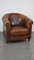 Sheep Leather Club Chair with a Fixed Seat Cushion 1