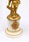 French Cherub Storm Table Lamps with Glass Gilt Figurines, Set of 2 3
