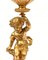 French Cherub Storm Table Lamps with Glass Gilt Figurines, Set of 2 5