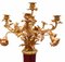 French Empire Porcelain Mounted Gilt Candelabras, Set of 2 4