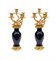 Antique French Candelabras Gilt and Porcelain Vases, 1890, Set of 2 1