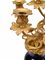 Antike französische Kerzenständer aus vergoldetem Porzellan & Porzellan, 1890, 2er Set 5