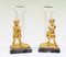 French Ormolu Cherub Figurine Glass Vases, Set of 2, Image 2