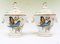 French Sevres Porcelain Lidded Pots with Parrots, Set of 2 3
