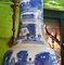 Chinese Giant Blue and White Porcelain Urns Nanking Temple Jars, 1930s, Set of 2 8