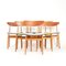 Dining Room Chairs Model 210 from Farstrup, Denmark, 1960s, Set of 6 2