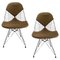 Wire Chairs mit Bikini Bezug auf Eiffelgestell von Charles Eames für Herman Miller, 1960er, 2er Set 1