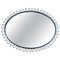Mid-Century Modern Oval Sunburst Mirror attributed to Josef Frank, West Germany, 1960s 1