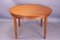 Round Extendable Flip-Flap Lotus Teak Dining Table from Dyrlund, 1970s, Image 4