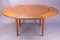 Round Extendable Flip-Flap Lotus Teak Dining Table from Dyrlund, 1970s 1