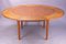 Round Extendable Flip-Flap Lotus Teak Dining Table from Dyrlund, 1970s, Image 1