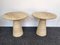 Mid-Century Italian Travertine Side Table in the style of Angelo Mangiarotti, 1970s 1