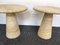 Mid-Century Italian Travertine Side Table in the style of Angelo Mangiarotti, 1970s 3