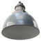 Vintage Industrial Gray Enamel & Cast Iron Pendant Light from HWK 3