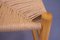 Vintage Danish Beech & Paper Cord Model J39 Folkestole Chair by Børge Mogensen for Fdb, 1960s, Image 8