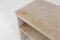 French Minimalist Console with Shelf in Travertine, 1980s 7