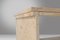 French Minimalist Console with Shelf in Travertine, 1980s, Image 5