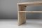 French Minimalist Console with Shelf in Travertine, 1980s, Image 8