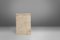 French Minimalist Console with Shelf in Travertine, 1980s 10
