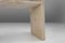 French Minimalist Console with Shelf in Travertine, 1980s, Image 11