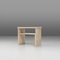 French Minimalist Console with Shelf in Travertine, 1980s 1