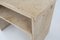 French Minimalist Console with Shelf in Travertine, 1980s 9