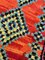 Marokkanischer roter Boucherouite Berber Baumwollteppich, 1980er 6