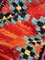 Tappeto Boucherouite in cotone berbero rosso, Marocco, anni '80, Immagine 3