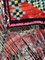 Marokkanischer roter Boucherouite Berber Baumwollteppich, 1980er 2