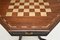 Mesa auxiliar / de ajedrez vintage de latón con incrustaciones, años 50, Imagen 6