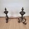 Andirons in Bronze and Wrought Iron, 19th Century, Set of 2, Image 4