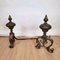 Andirons in Bronze and Wrought Iron, 19th Century, Set of 2 6